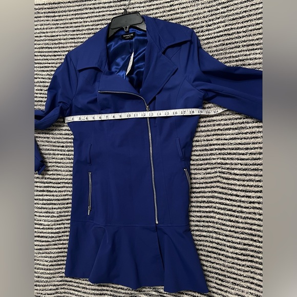 BeBe NWT blue coat with belt - Picture 15 of 16